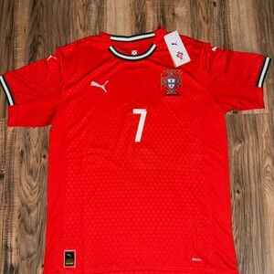 Puma Men's Red Soccer Jersey 2xl